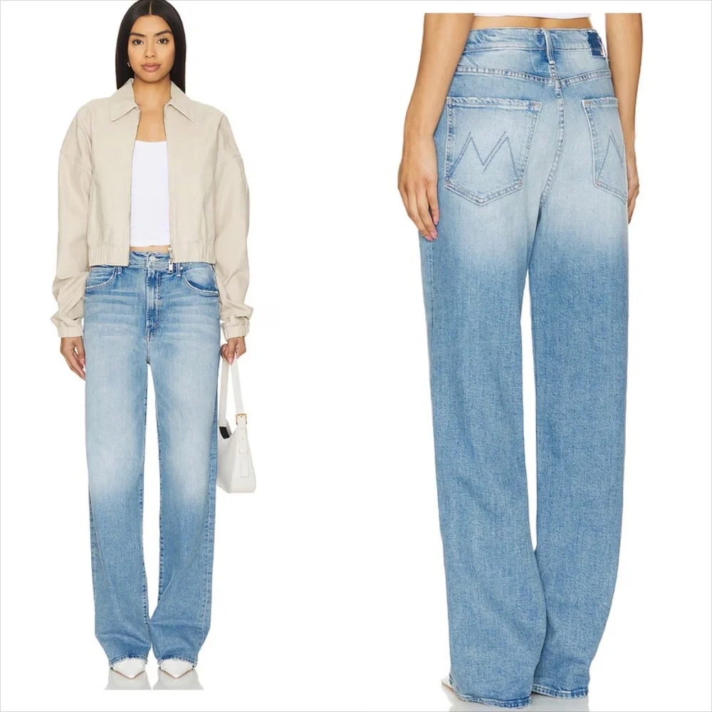 NWT MOTHER Wide Leg Jeans - Picture 2 of 12